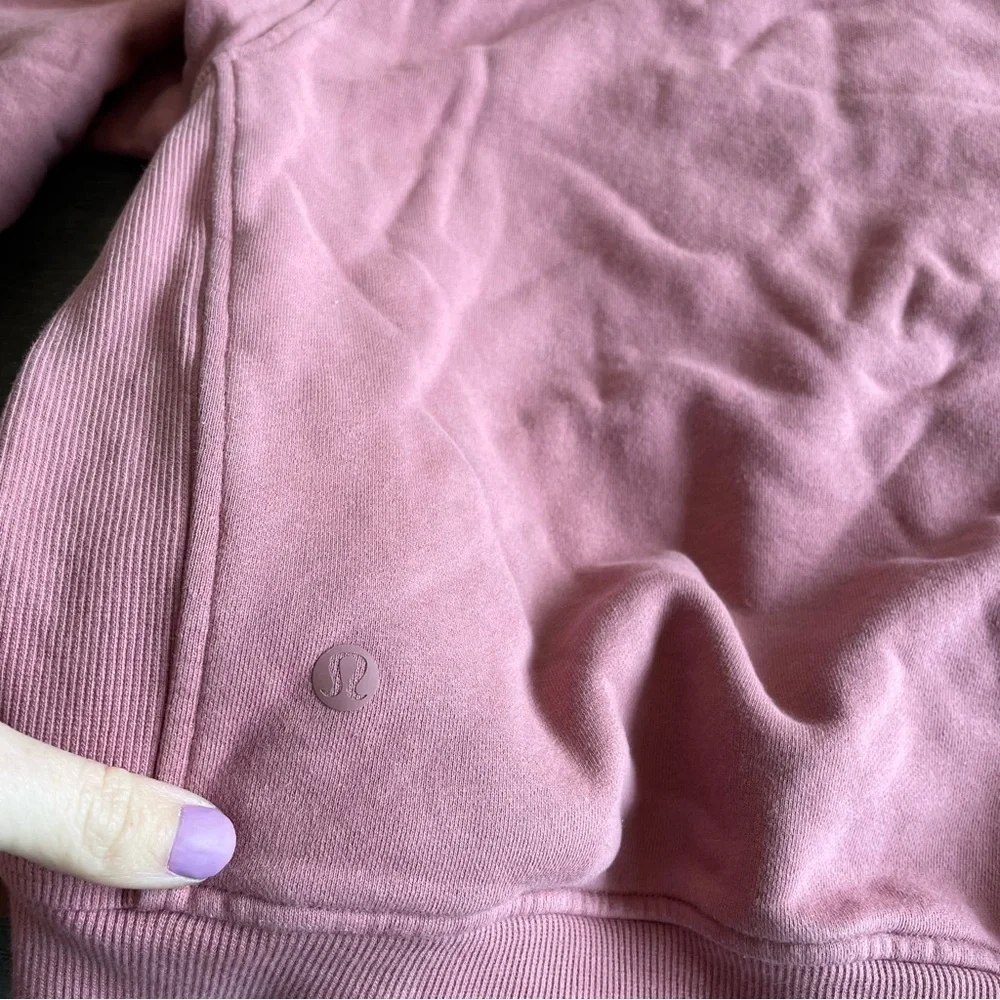 Lululemon Chill On Pullover Quicksand Pink Mauve Sweatshirt 6